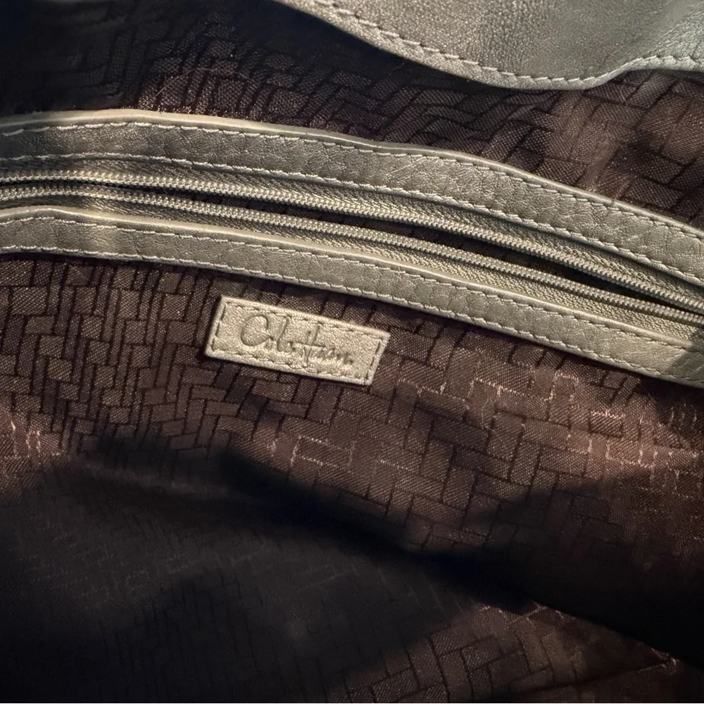 Cole Haan Pebble Leather Shoulder Bag in Grey